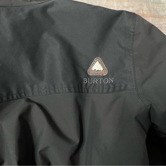 BURTON Dry Ride Black Jacket Snowboard Ski Winter Removable Hood Size Small - Picture 11 of 13